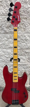 GAMMA Custom P21-01, Alpha Model, Transparent Valencia Red Ash- Bass - BassGears