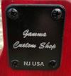 GAMMA Custom P21-01, Alpha Model, Transparent Valencia Red Ash- Bass - BassGears